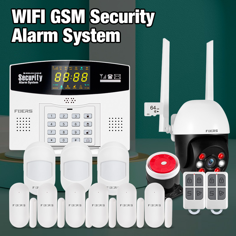 Home Security Front Door Camera - Fuers Tuya نظام إنذار ذكي عدة