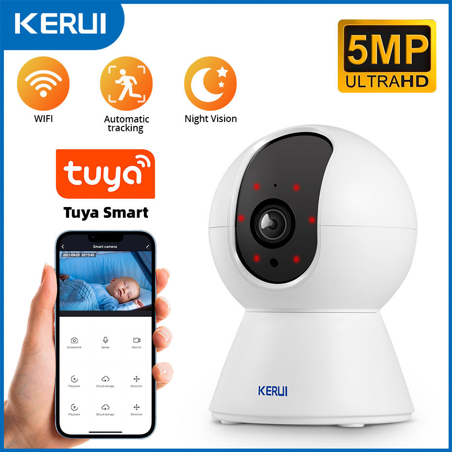 KERUI 3MP Tuya كاميرا IP صغيرة - مراجعة Eufy Camera E220 وسعره