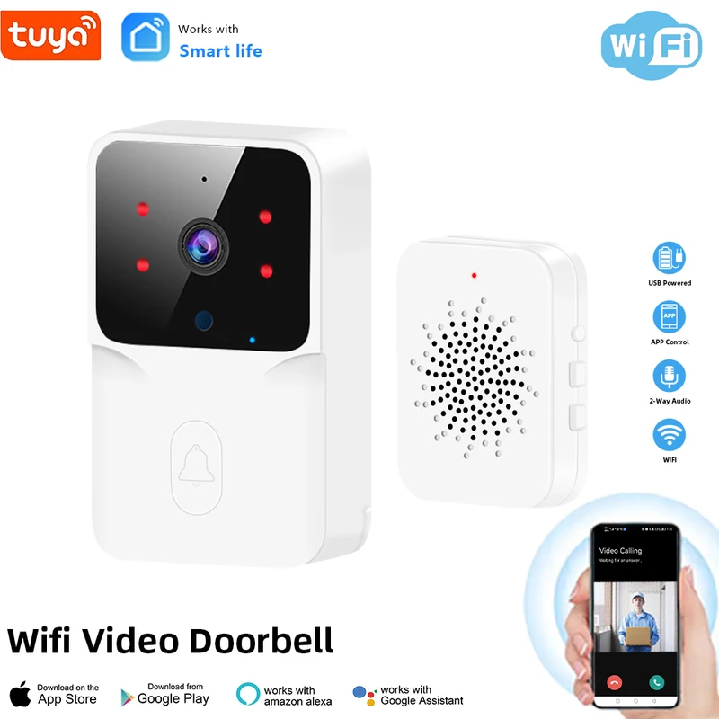 جرس باب ذكي لاسلكي مع كاميرا ف - مراجعة Home Security Front Door Camera وسعره