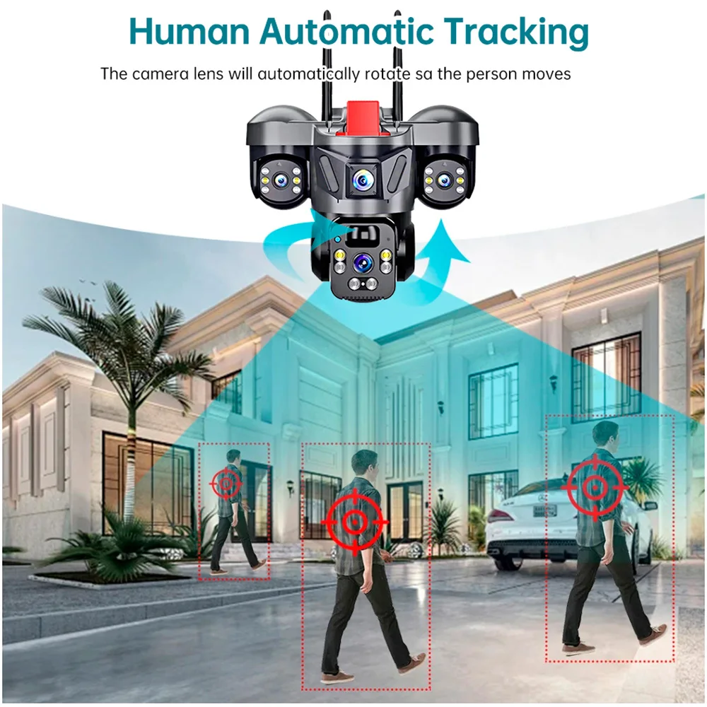 KERUI في الهواء الطلق PTZ 6MP  - مراجعة Home Security Items وسعره